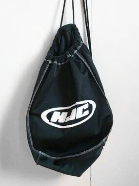 HJC Motorcycle Helmet Drawstring Backpack Sling Bag Black Sac